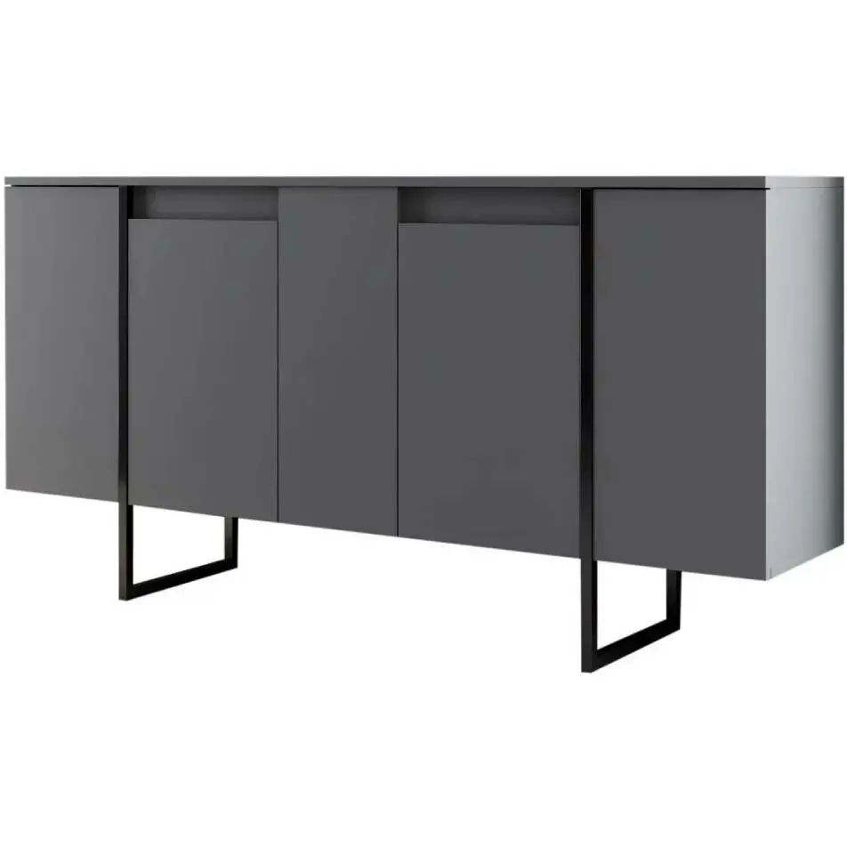 Skříňka Luxe Anthracite and Black