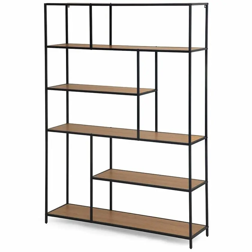 Kovový regál LOFTY GRID Grand Oak 185 x 135 cm