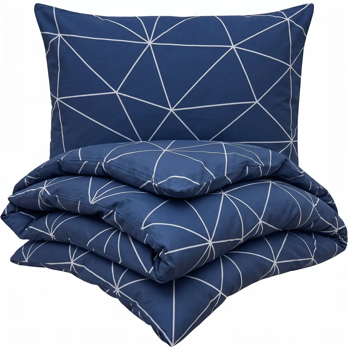 Kvalitex Bavlněné povlečení NORDIC COLLECTION GRID modré Varianta: 1x 220/200, 2x 70/90cm