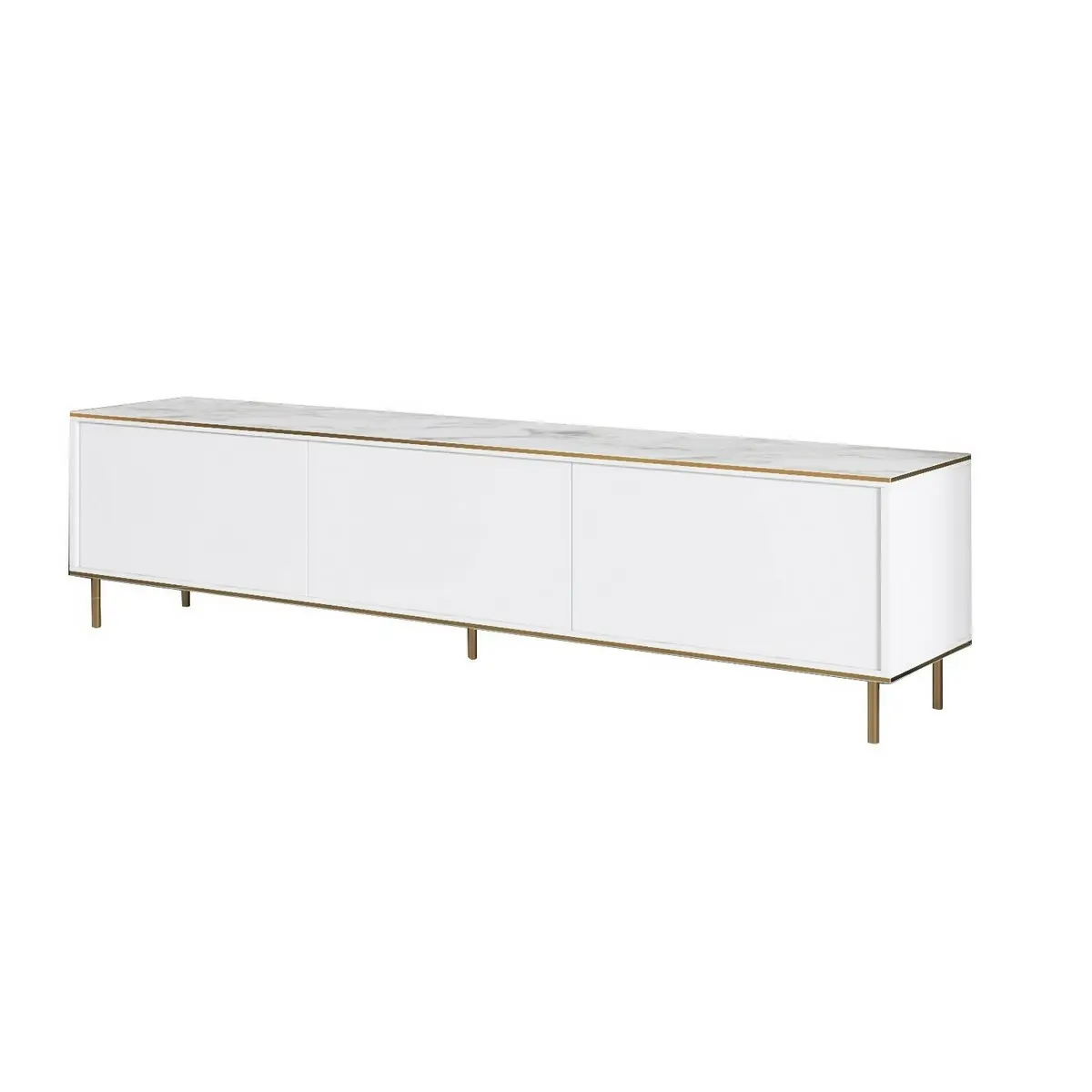Televizní stolek Imaj White Marble and Gold