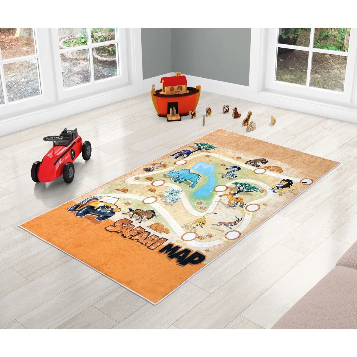 Bellatex Dětský koberec, běhoun kusový 3D SAFARI, 80x150cm
