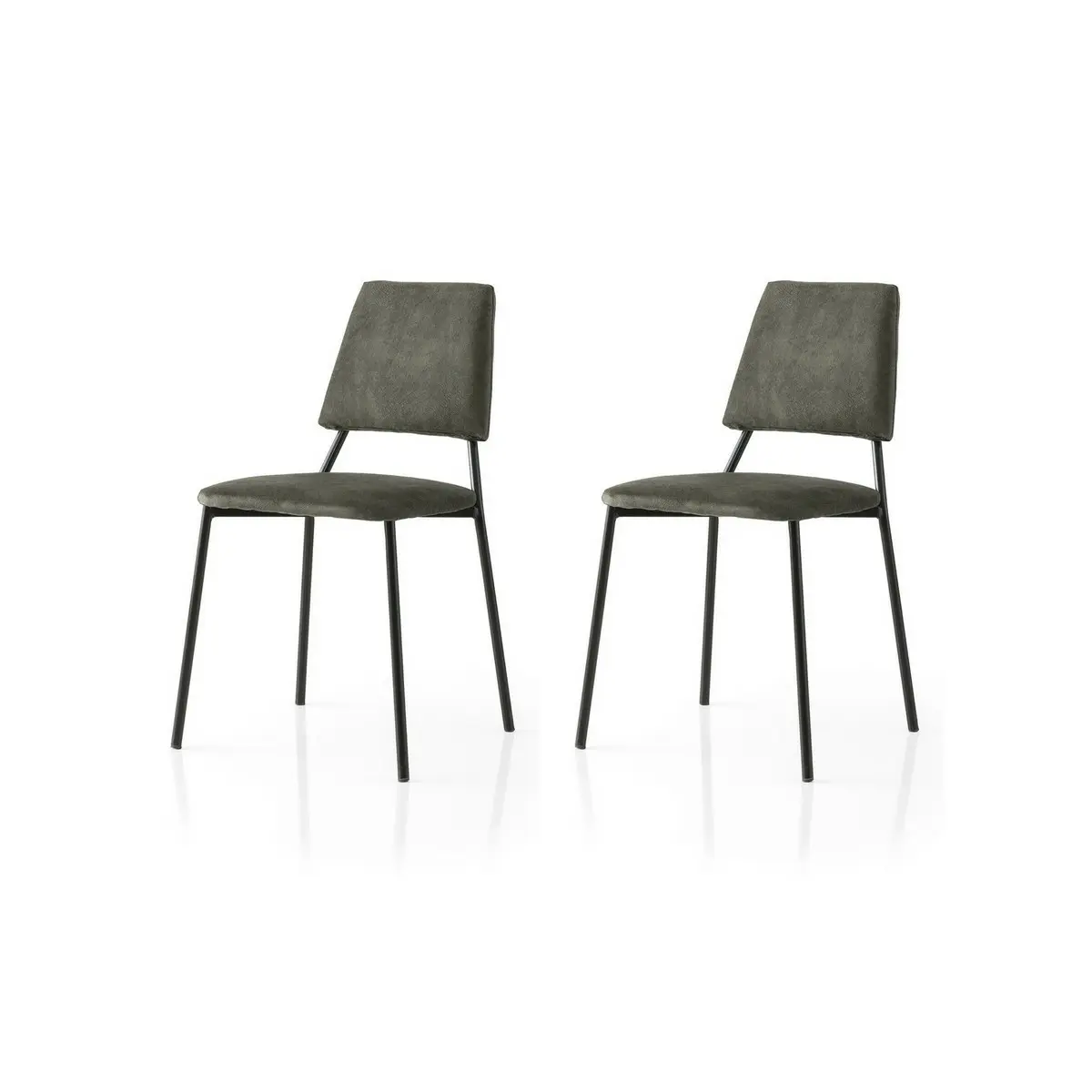 Sada jídelních židlí Lima Anthracite and Black, 2 ks