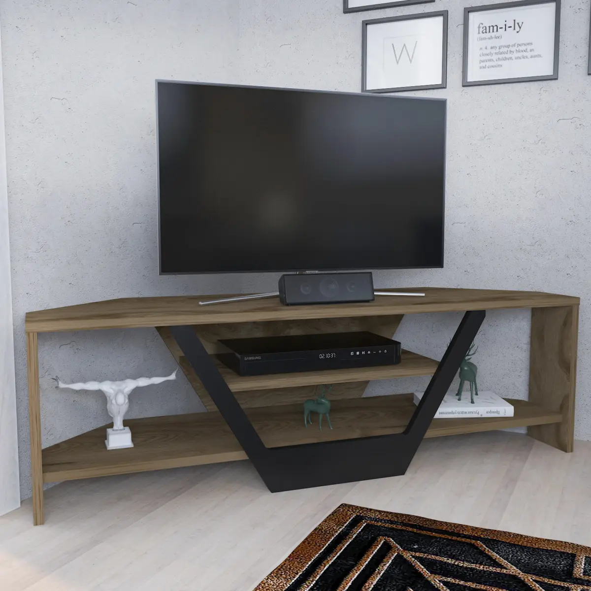 Televizní stolek Sares Oud Oak