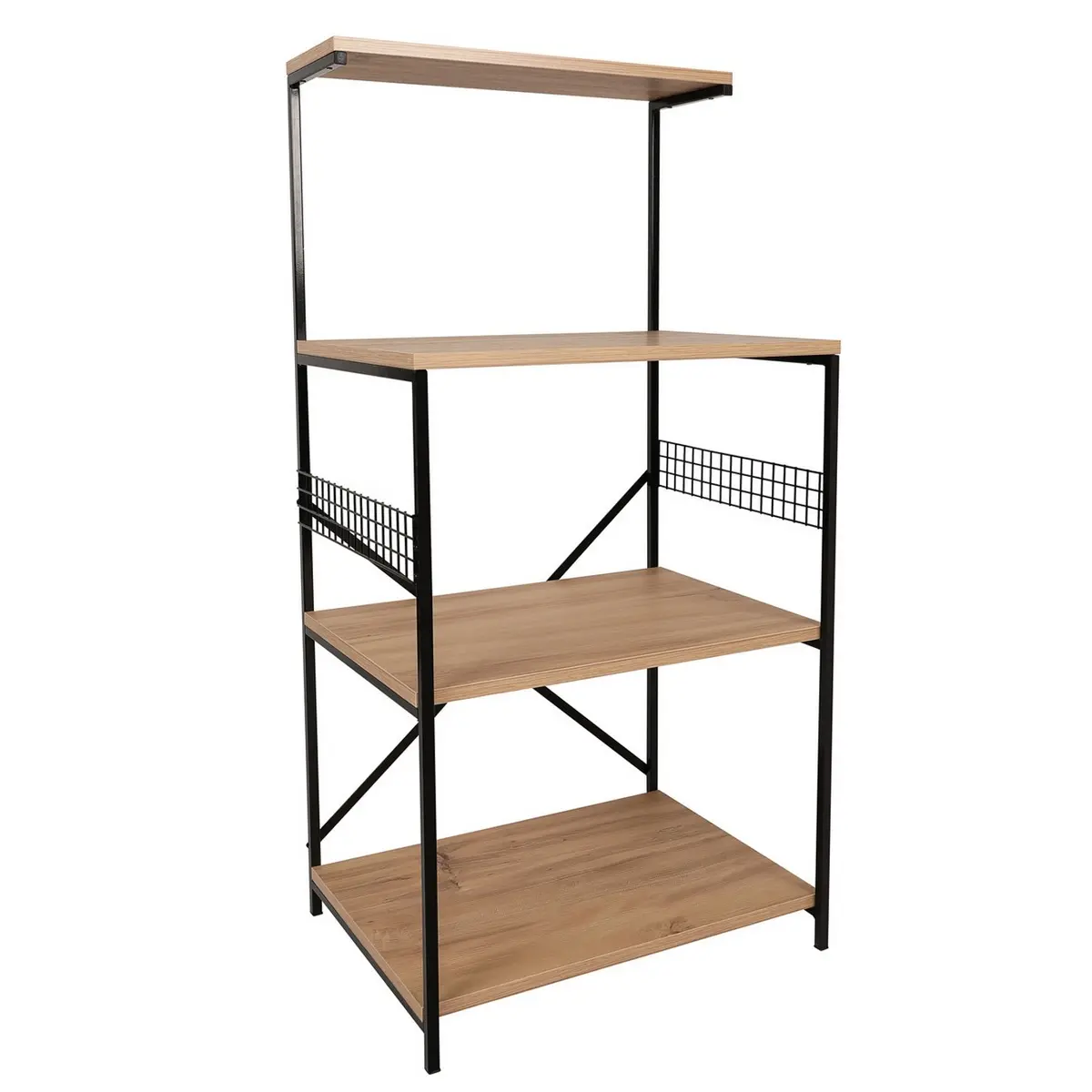 Kuchyňský regál Anemon Atlantic Pine and Black