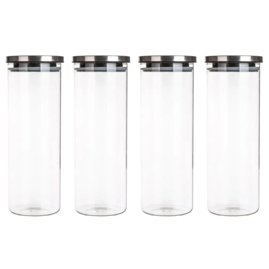 Dóza skleněná FREIA 1800 ml, s víčkem, 1,8 l