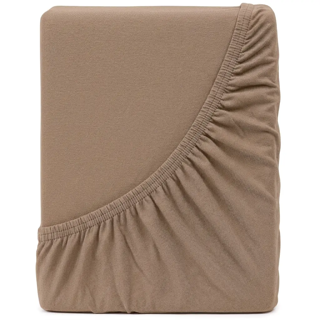 4Home Jersey prostěradlo DELUXE ořechová, 200–220 x 200 cm, 200–220 x 200 cm