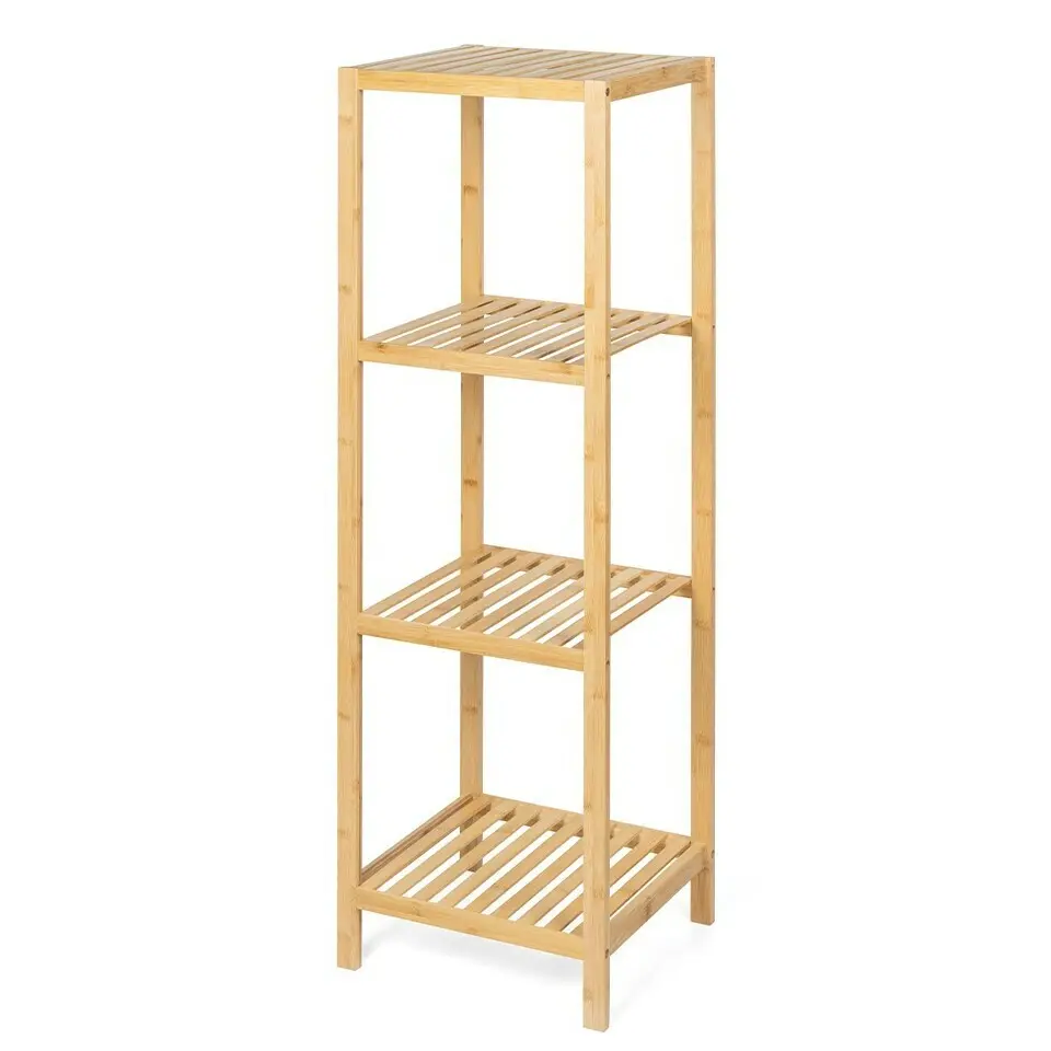 Koupelnový regál WABISABI TOWER 4, bambusový
