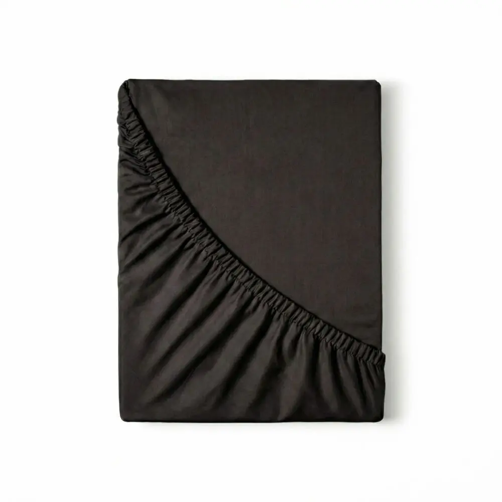 TP Saténové prostěradlo LUXURY COLLECTION 220x200+25 Černé