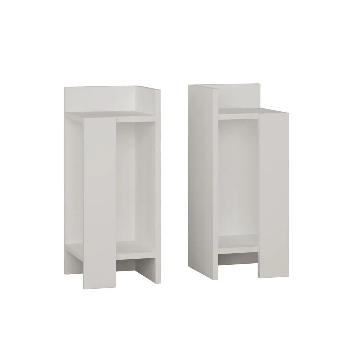 Noční stolek Elos White, 2 ks