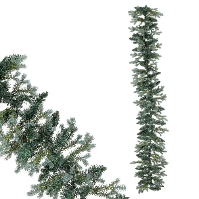 Vánoční girlanda Smrk stříbrný, 180 cm, zelená
