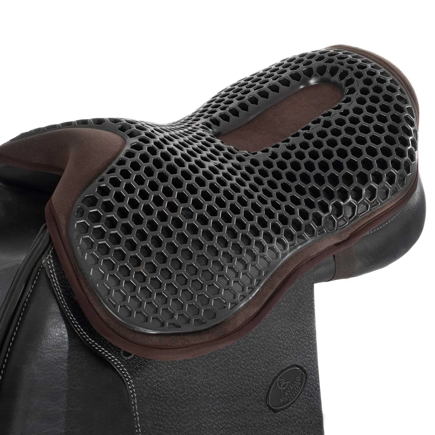 Gelový podsedák do skokového sedla Acavallo Ortho-Coccyx Hexagonal Gel-Out 20 mm