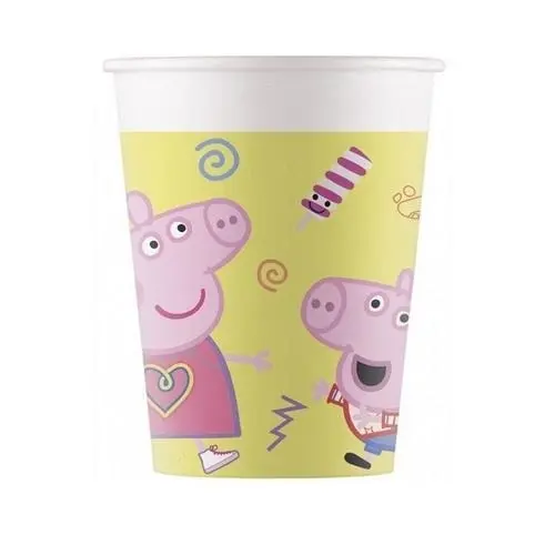 Papírové kelímky Prasátko Peppa 200 ml – 8 ks