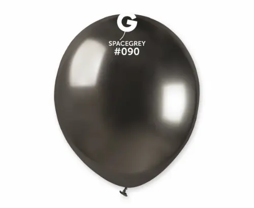 Balonky Gemar Chrom vesmírně šedé 13 cm - 100 ks