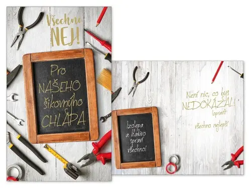 Narozeninové přání - Pro našeho šikovného chlapa