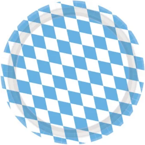 Papírové talíře Oktoberfest klasik 23 cm - 8 ks