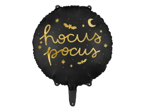 Foliový balonek halloween - Hocus Pocus - černý 43 cm