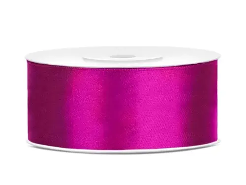 Saténová stuha fuchsie 25 mm x 25 m