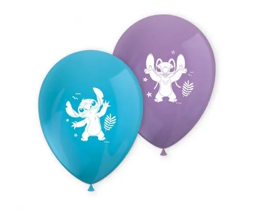 Latexové balonky Stitch a Angel Disney 8 ks, 28 cm