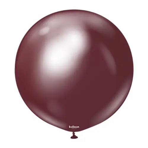 Balonek chromový vínový, Mirror Burgundy 45 cm/18"