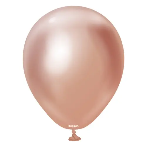 Balonky chromové Mirror Rose Gold 30 cm/12", 50 ks