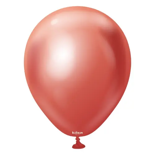 Balonky chromové červené, Mirror Red 30 cm/12", 50 ks
