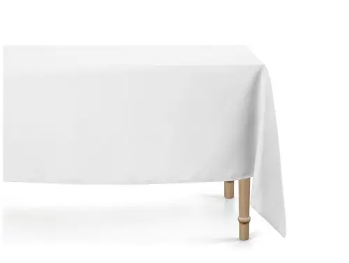 Bílý obdélníkový ubrus pro slavnostní příležitosti 180 x 300 cm
