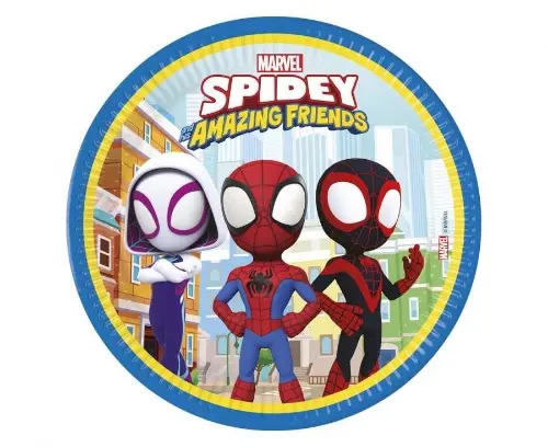 Papírové talíře Spidey a přátelé 23 cm - 8 ks