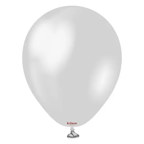 Balonky metalické stříbrné, Metallic Silver 30 cm/11", 50 ks