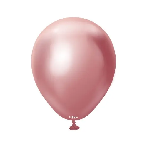Balonky chromové růžové, Mirror Pink 13 cm/5", 100 ks