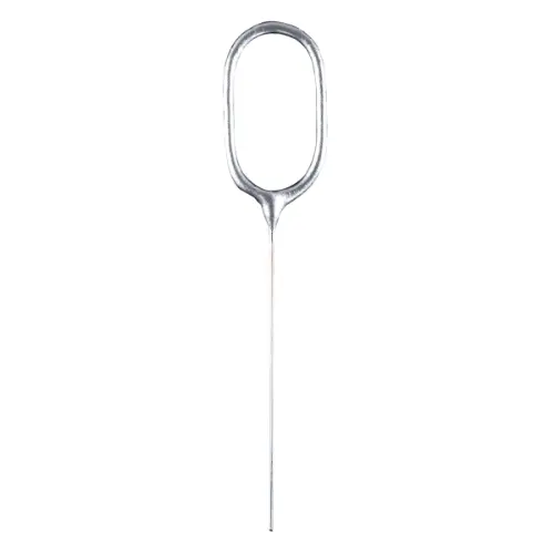 Prskavka číslice 0 stříbrná, 17 cm