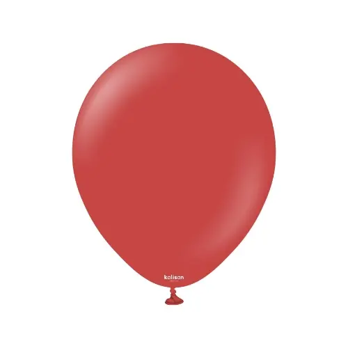 Balonky tmavě červené, Standard Deep Red 13 cm/5", 100 ks