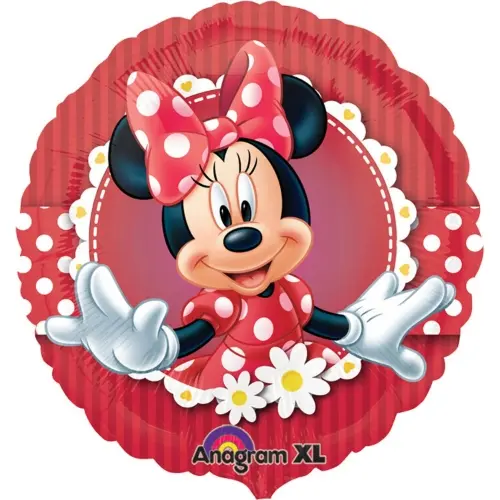 Foliový balonek Minnie Mouse červený, 43 cm