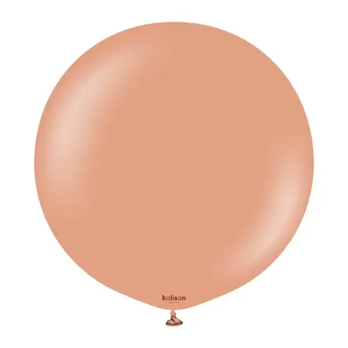 Balonek růžovo-hnědý, Standard Clay Pink 60 cm/24"