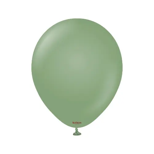 Balonky eukalyptově zelené, Retro Eucalyptus 13 cm/5" – 100 ks