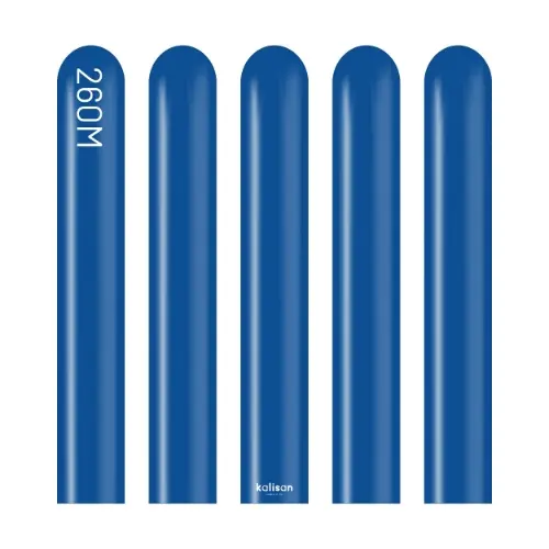 Modelovací balonky tmavě modré, Standard Dark Blue 260M – 100 ks