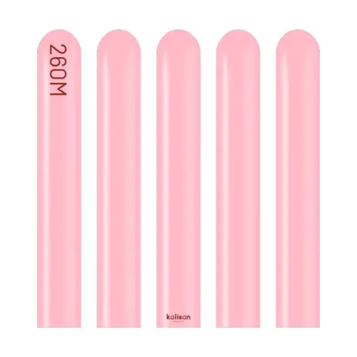 Modelovací balonky růžové, Standard Flamingo Pink 260M – 100 ks
