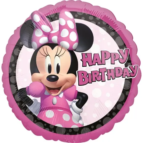 Fóliový balonek Minnie Mouse Happy Birthday – 43 cm