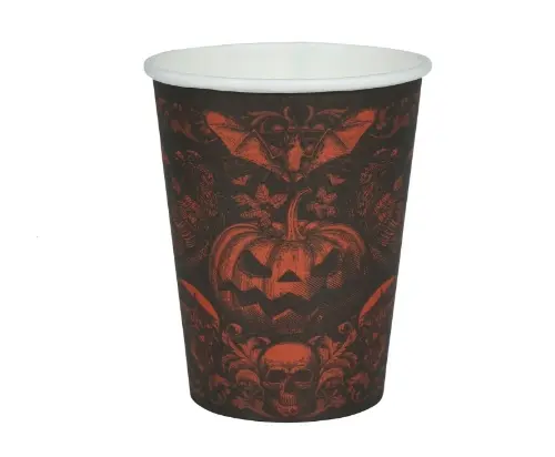 Papírové kelímky Gothic Pumpkin 240 ml – 6 ks