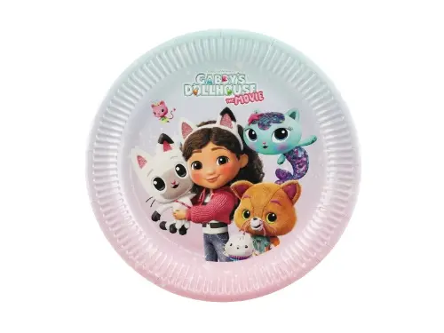 Papírové talíře Gábinin kouzelný domek ve filmu 23 cm, 6 ks