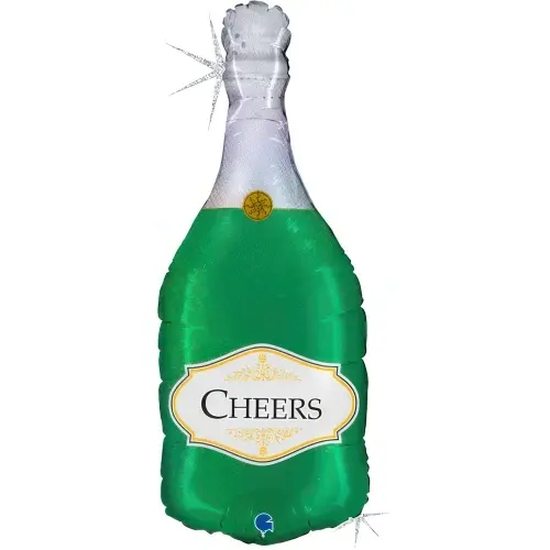 Foliový balonek láhev Cheers holografická 80 cm