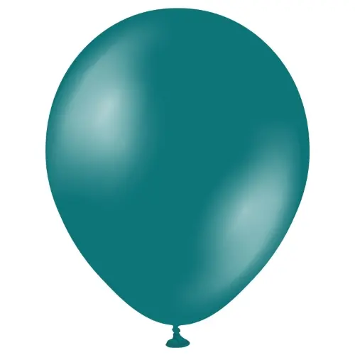 Balonky metalické tyrkysové, Metallic Turquoise 30 cm/11", 50 ks