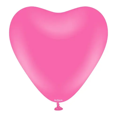 Balonky srdce tmavě růžové, Standard Fuchsia 30 cm/12", 25 ks