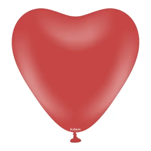 Balonky srdce tmavě červené, Standard Deep Red 30 cm/12", 25 ks