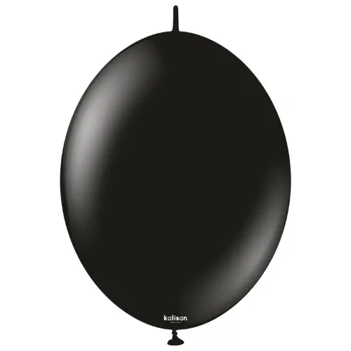 Spojovací balonky černé, Standard Black 30 cm/12", 50 ks