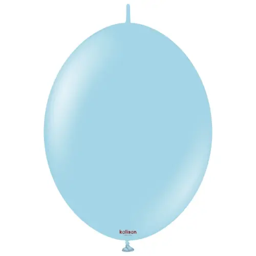 Spojovací balonky světle modré, Macaron Blue 30 cm/12", 50 ks
