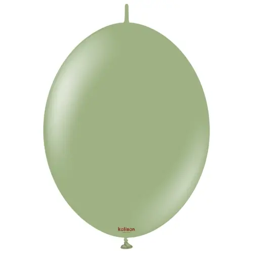 Spojovací balonky Retro Eucalyptus 30 cm/12", 50 ks
