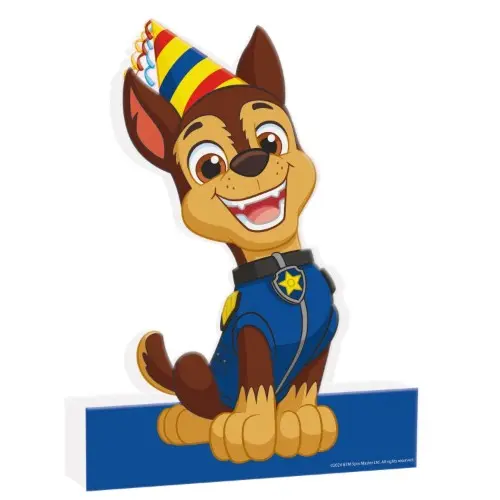 Dekorační figurka Tlapková patrola birthday Chase, 29,2 x 21,3 cm