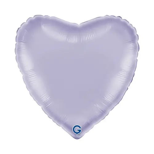 Fóliový balonek srdce liliové - Satin Lilac 45 cm/18"