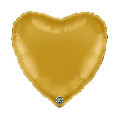 Fóliový balonek srdce zlaté - Light Gold 45 cm/18"