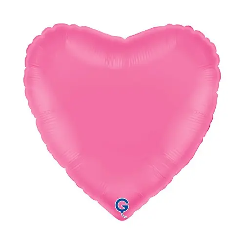 Fóliový balonek srdce růžový - Bubble Gum 45 cm/18"